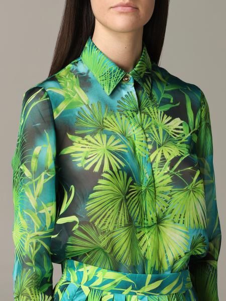 camicia versace verde