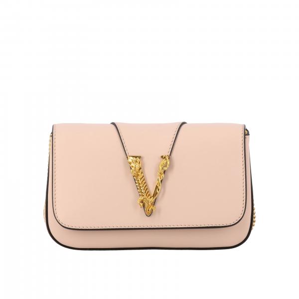Сумка через плечо из кожи с монограммой Женское Versace
