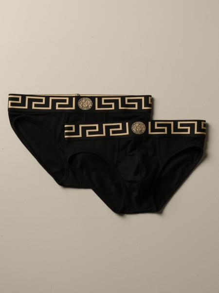 Versace Underwear Outlet: underwear for man - Black | Versace Underwear ...