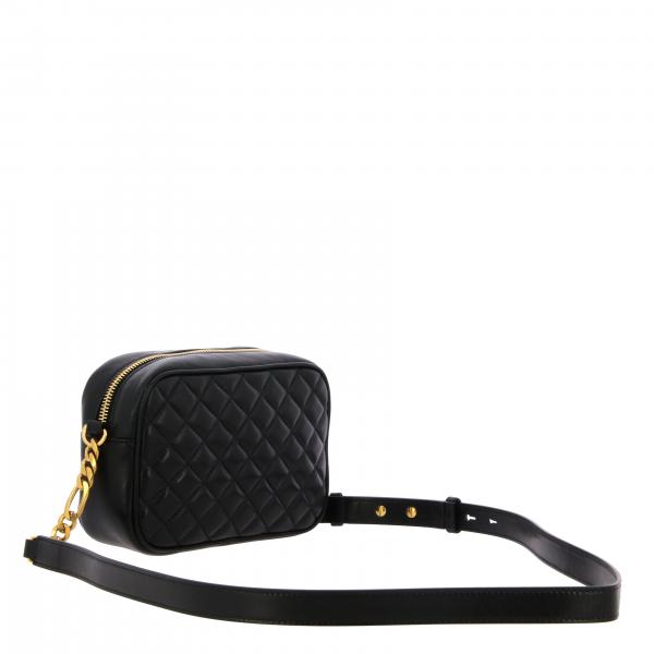 Balmain Outlet camera bag in quilted leather Mini Bag Balmain Women Black Mini Bag Balmain