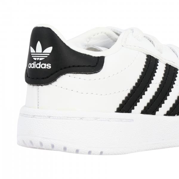 Footwear adidas - Team Court El I EG9093 Ftwwht/Cblack/Ftwwht - Laced shoes  - Low shoes - Boy - Kids' shoes | efootwear.eu