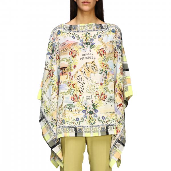Etro 印花真丝罩衫上衣
