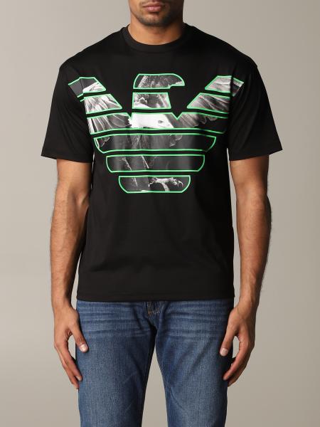 Emporio Armani T-Shirt mit großem gemustertem Logo