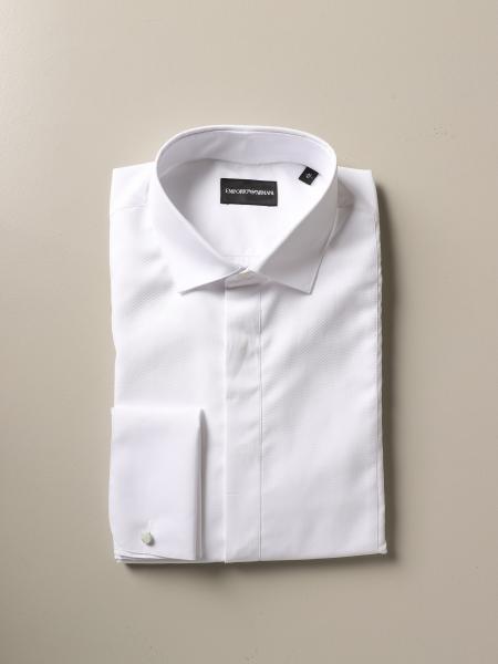 Camicia Emporio Armani con collo italiano in cotone
