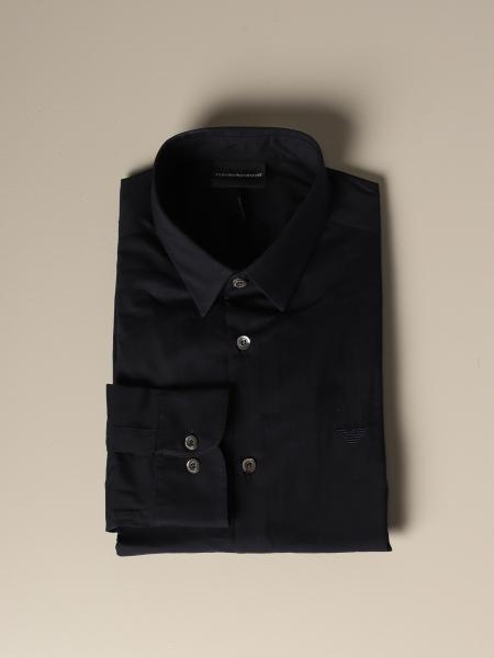 Camicia Emporio Armani in popeline stretch