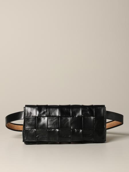 woven leather belt bag