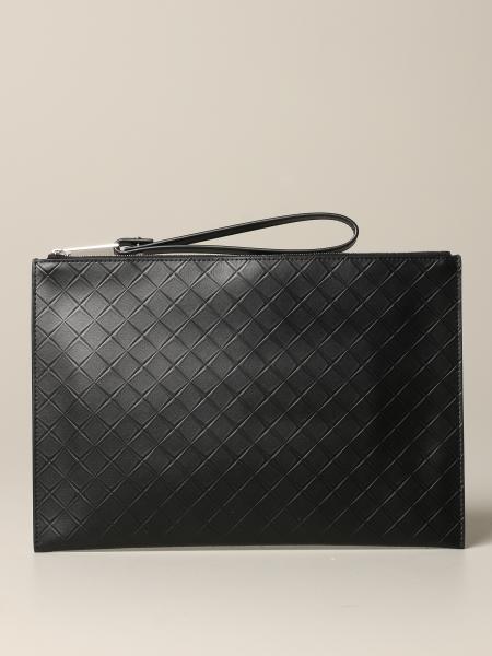BOTTEGA VENETA: clutch bag in woven leather | Briefcase Bottega Veneta ...