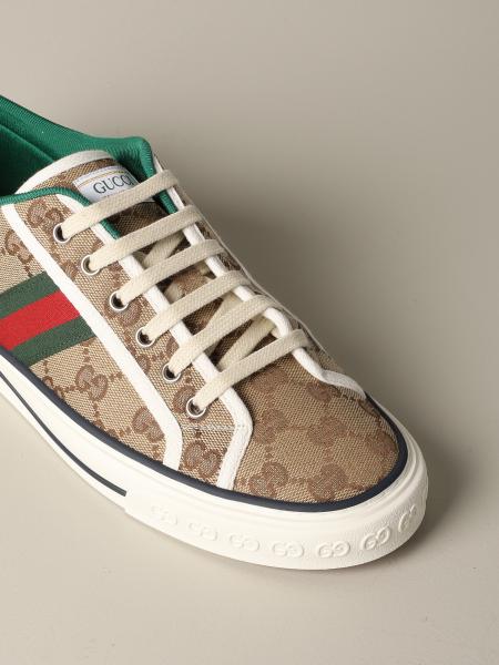 Gucci Tennis 1977 sneakers with Web band | Sneakers Gucci Men Beige ...