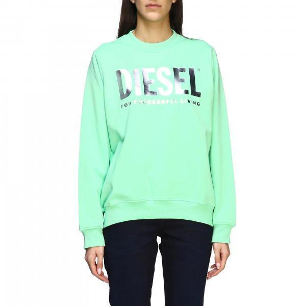 Diesel Outlet sweatshirt for women Mint Diesel sweatshirt 00SYW9