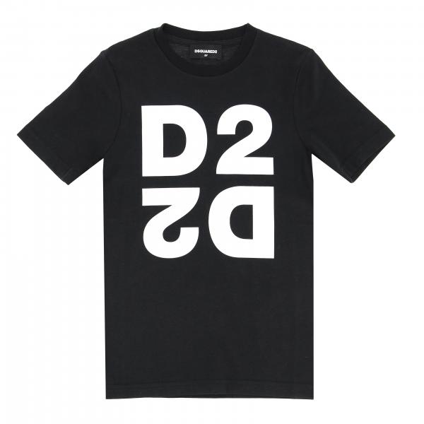 Футболка с коротким рукавом и логотипом Детское Dsquared2 Junior