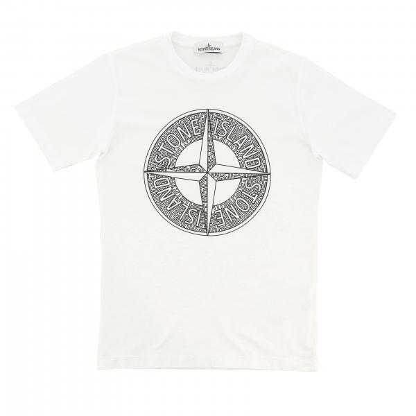 Stone Island Junior t-shirt with short sleeves and logo