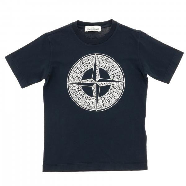 Футболка с коротким рукавом и логотипом Детское Stone Island