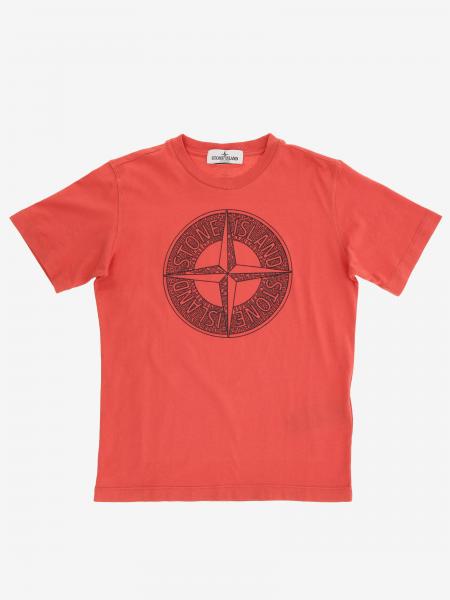 Футболка с коротким рукавом и логотипом Детское Stone Island