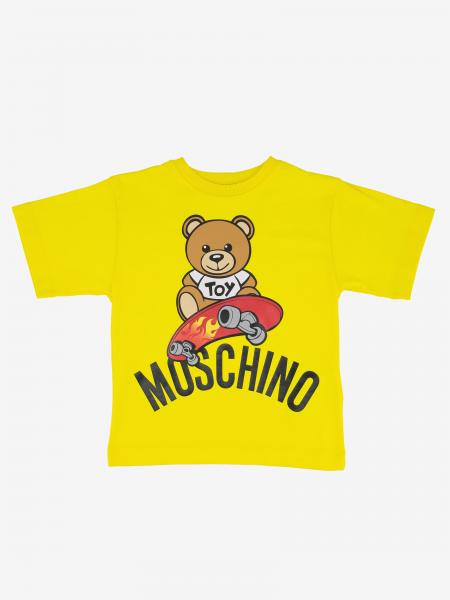 Moschino Kid short-sleeved t-shirt with teddy skaters print | T-Shirt ...