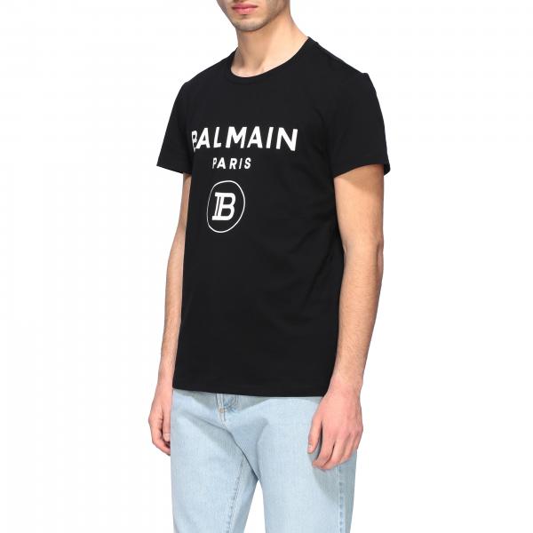 BALMAIN: crew neck t-shirt with logo | T-Shirt Balmain Men Black | T ...