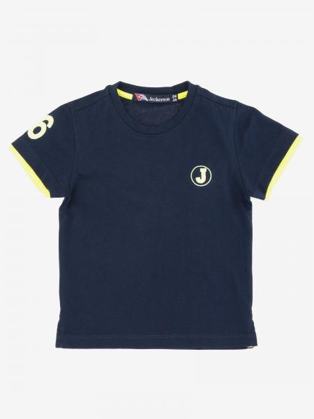 Jeckerson Outlet: t-shirt with logo - Blue | Jeckerson t-shirt JB1647 ...