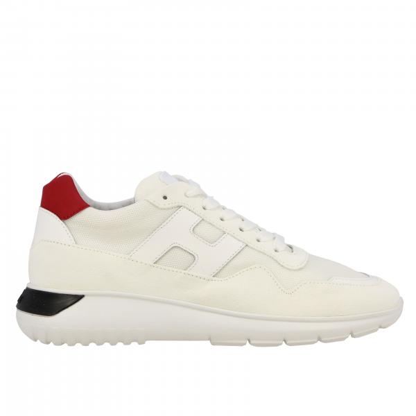 HOGAN: Interactive3 sneakers in suede and canvas with H - White | Hogan ...