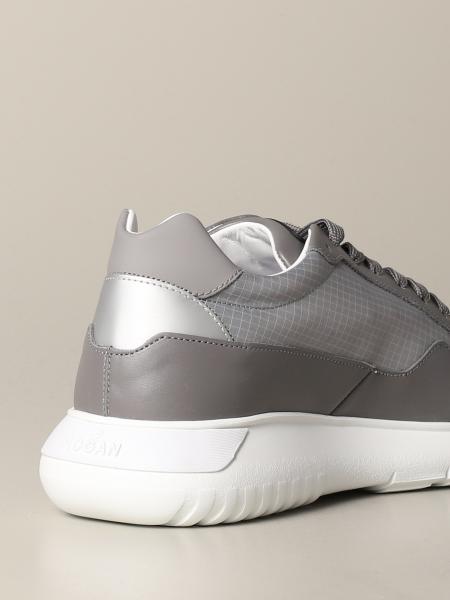 Hogan Outlet: Interactive 3 sneakers in leather and ripstop canvas 