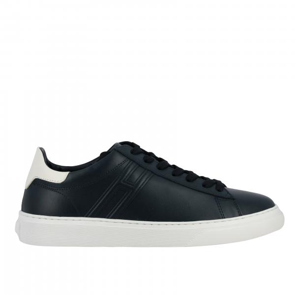 HOGAN: 365 leather sneakers with big H - Blue | Hogan sneakers ...