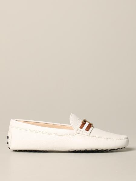 Мокасины из олениной кожи на плоской подошве Женское Tod's