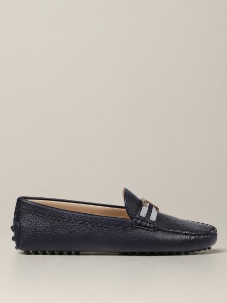 Мокасины из олениной кожи на плоской подошве Женское Tod's