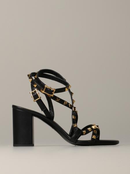 Sandalo Rockstud Valentino Garavani in pelle con borchie