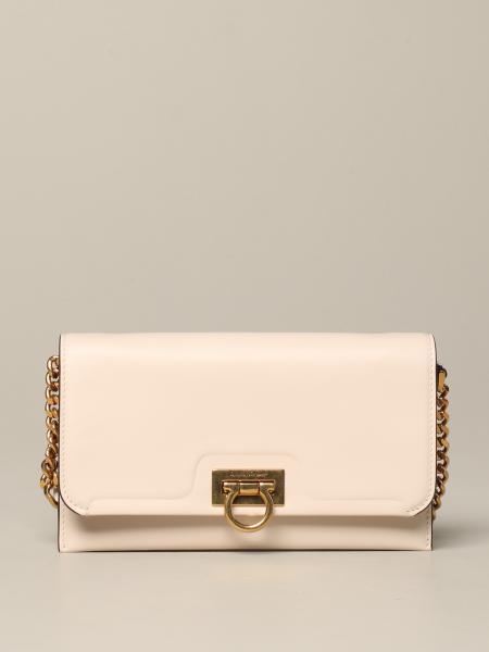 salvatore ferragamo white handbag