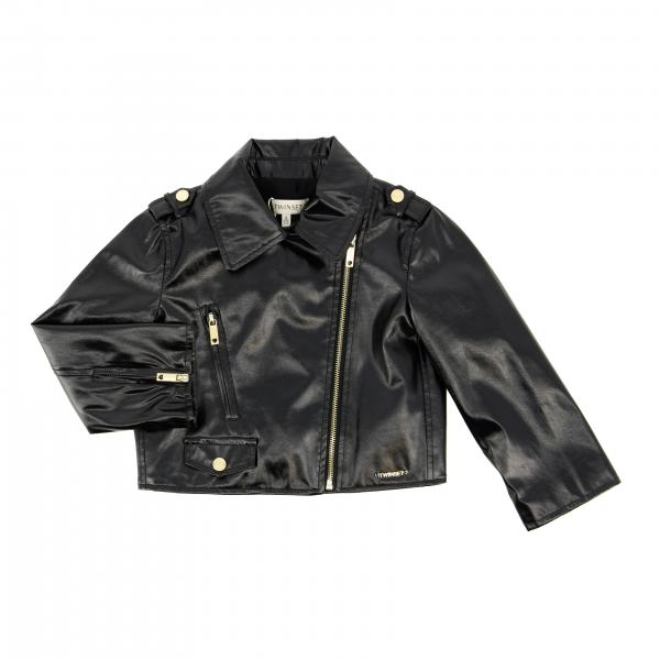 TWINSET: Twin-set nail in synthetic leather - Black | Twinset jacket ...