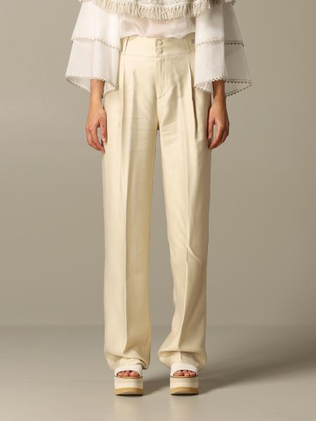 Pantalon large Be Blumarine en shantung