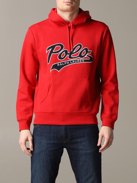 POLO RALPH LAUREN: sweatshirt for man - Red | Polo Ralph Lauren sweatshirt  710792889 online on 
