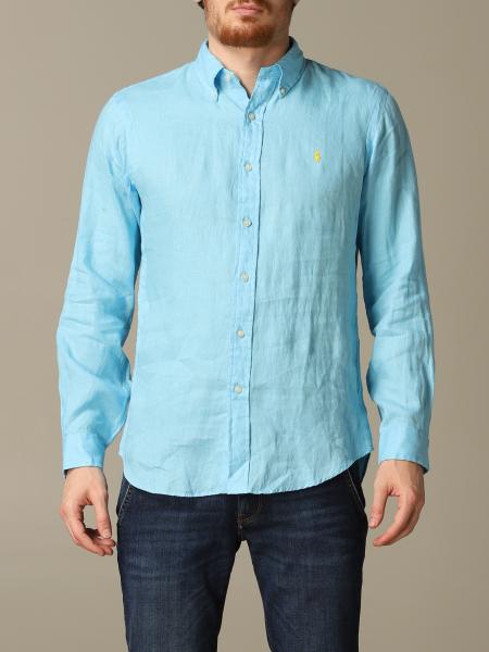 ralph lauren baby blue shirt