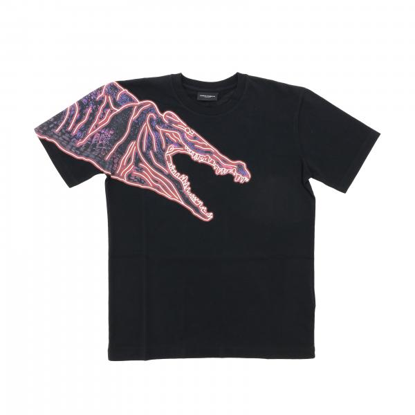 Футболка с коротким рукавом и принтом Детское Marcelo Burlon