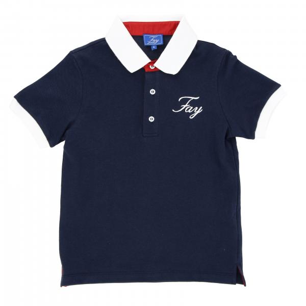 Fay logo短袖POLO衫