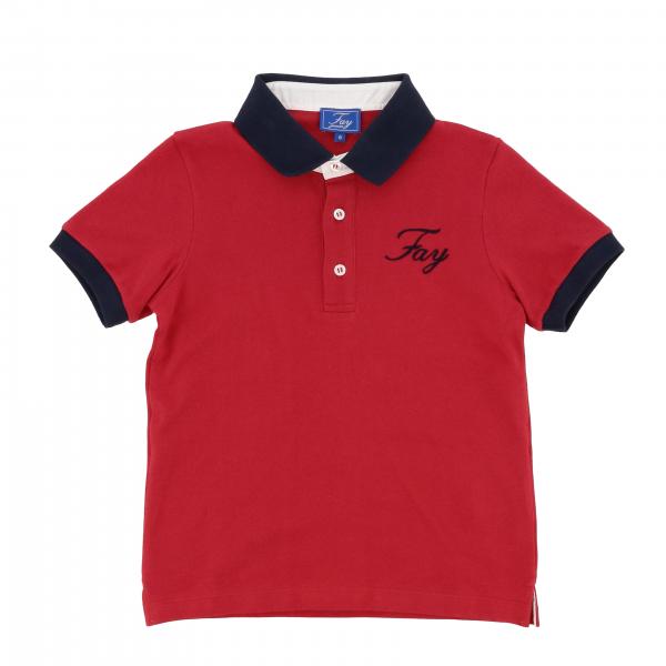 Fay logo短袖POLO衫