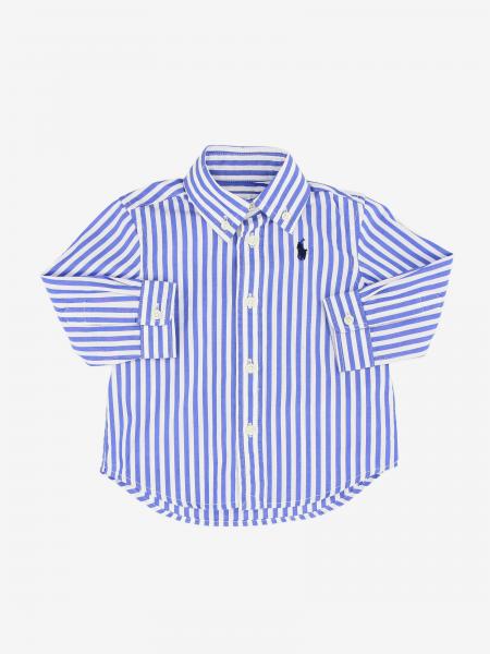 infant blue shirt