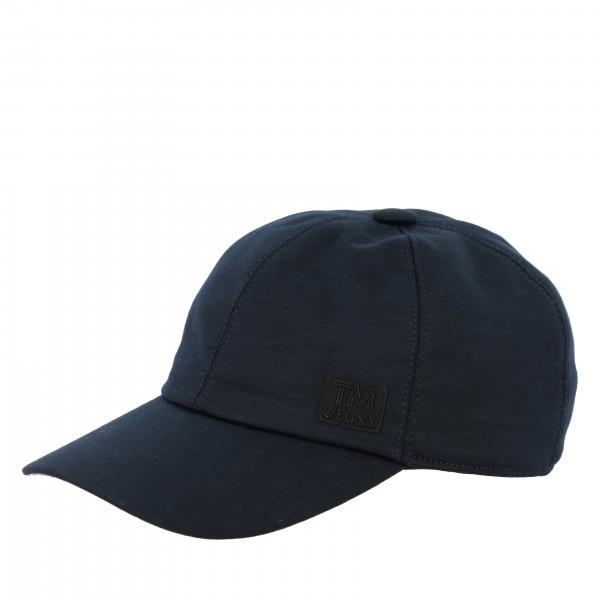 Z Zegna Outlet: baseball cap in techmerino wool - Blue | Z Zegna hat ...