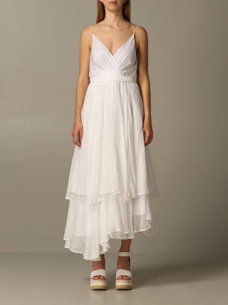 Robe longue avec ceinture Simona Corsellini