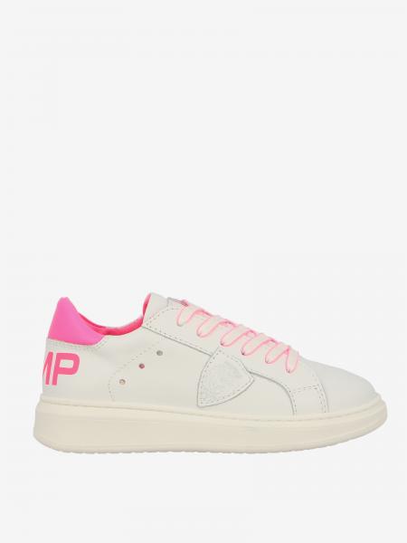 Sneakers Grandville Philippe Model in pelle con dettagli fluo