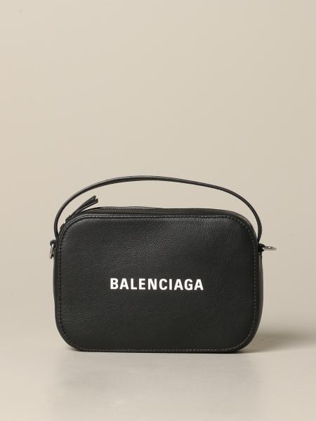 BALENCIAGA: Everyday XS bag in leather with logo | Mini Bag Balenciaga ...