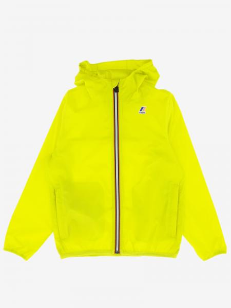 K-Way Outlet: Le vrai 3.0 claude jacket with hood - Yellow | K-Way ...