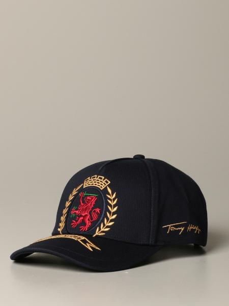 Tommy Collection Outlet: hat for man - Blue | Tommy Collection hat RE0RE00591 online on GIGLIO.COM