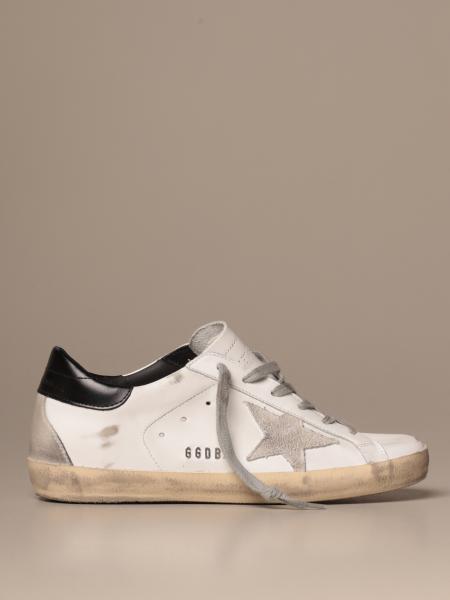 GOLDEN GOOSE: Superstar classic sneakers in leather | Sneakers Golden ...