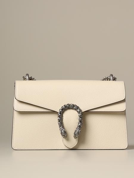 GUCCI: Dionysus leather bag - White | Gucci shoulder bag 400249 0K7JN ...