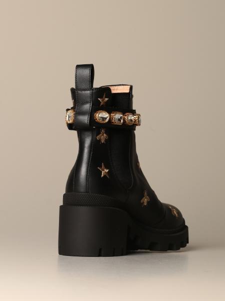 gucci embroidered boots