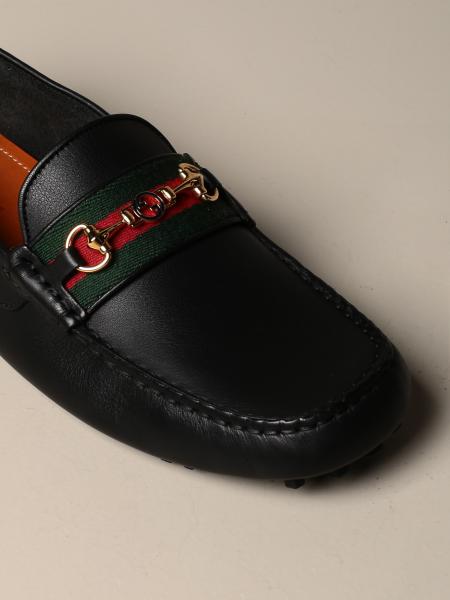 GUCCI: Ayrton driver leather moccasin with horsebit | Loafers Gucci Men ...