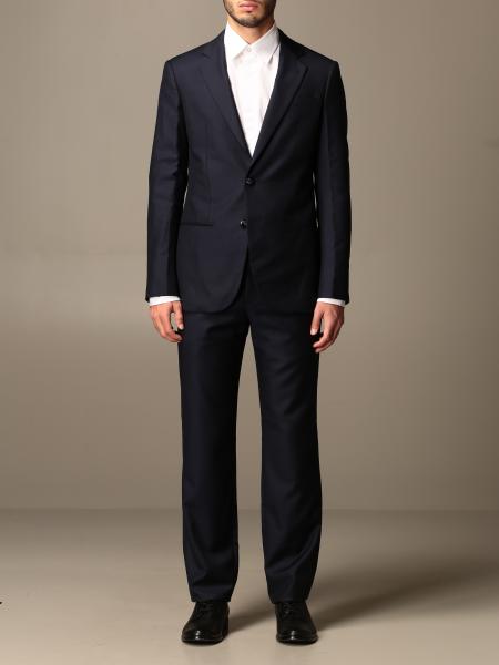 Giorgio Armani Outlet: Soho slim suit in virgin wool - Blue | Giorgio ...