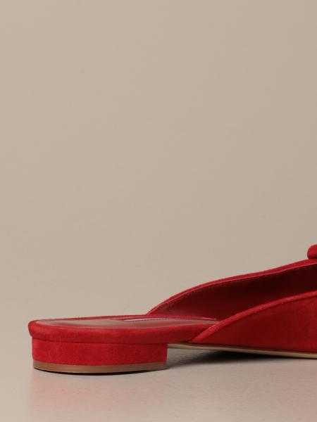 manolo blahnik red flats