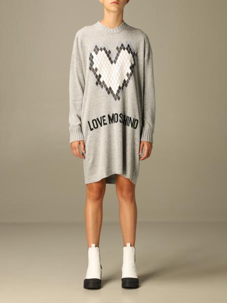 Abito a pullover Love Moschino con stampa cuore