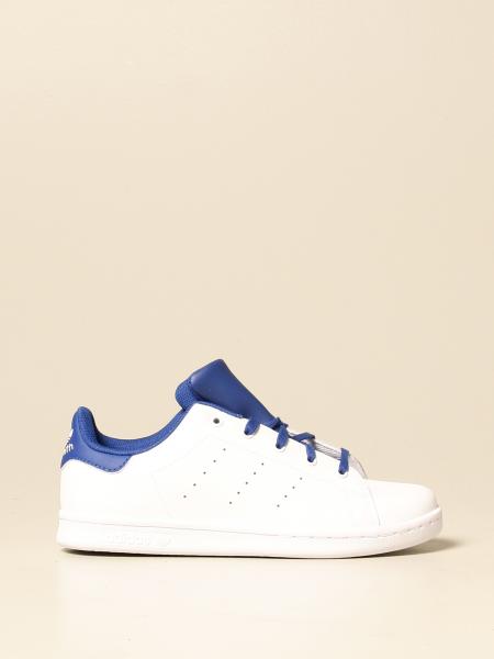 Montgomery militie Groene achtergrond Adidas Originals Outlet: Stan Smith sneakers in rubberized leather - White  | Adidas Originals shoes FW4490 online on GIGLIO.COM