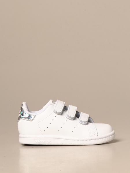Adidas Outlet: CF leather sneakers - White | Adidas Originals shoes EE8485 online on GIGLIO.COM